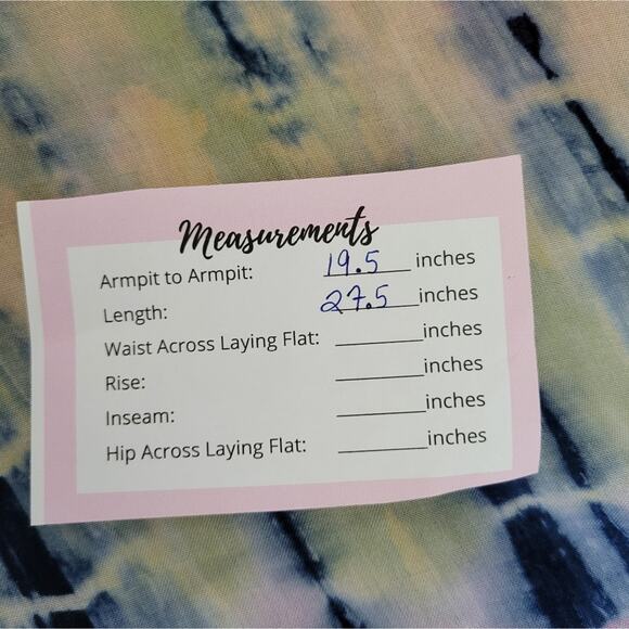 Calesas Embroidered Tie Dye V-neck Tunic Size Small Pink Blue Floral - Picture 6 of 9